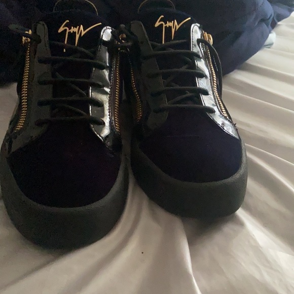 Giuseppe zanotti 11.5 navy blue black and gold - Picture 8 of 8